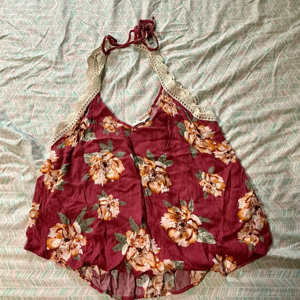 Lush Floral Lace Tank Top